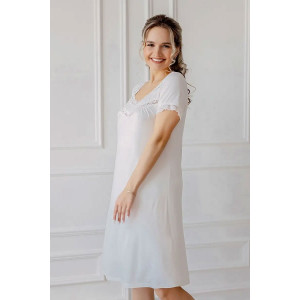 Сорочка женская "Барбара" вискоза с кружевом (последний размер) шампань 46,48