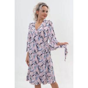 Халат женский "Мальвина короткая" масло (последний размер) сирень 56