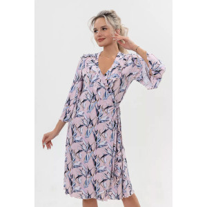 Халат женский "Мальвина короткая" масло (последний размер) сирень 56