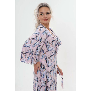 Халат женский "Мальвина короткая" масло (последний размер) сирень 56