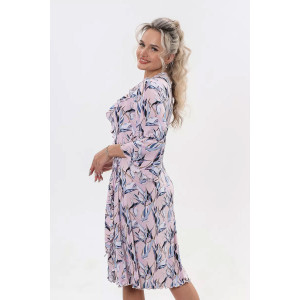 Халат женский "Мальвина короткая" масло (последний размер) сирень 56