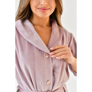 Халат женский "Николетта" велюр карде (последний размер) бежевый 52