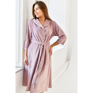 Халат женский "Николетта" велюр карде (последний размер) бежевый 52