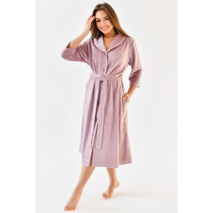 Халат женский "Николетта" велюр карде (последний размер) бежевый 52