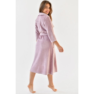 Халат женский "Николетта" велюр карде (последний размер) бежевый 52