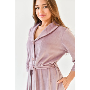 Халат женский "Николетта" велюр карде (последний размер) бежевый 52
