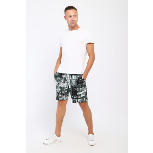 Шорты мужские №36828 кулирка (последний размер) зеленый 50