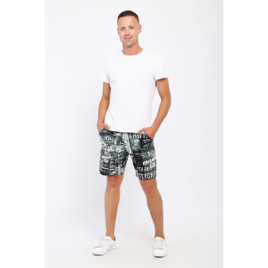 Шорты мужские №36828 кулирка (последний размер) зеленый 50