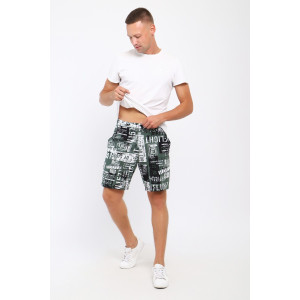 Шорты мужские №36828 кулирка (последний размер) зеленый 50