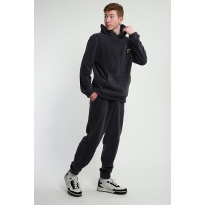 Костюм двойка мужской №062 флис (р-ры: 48-58) серый