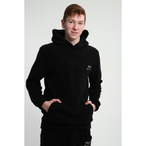 Костюм двойка мужской №062 флис (р-ры: 48-58) черный