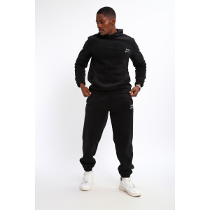 Костюм двойка мужской №062 флис (р-ры: 48-58) черный