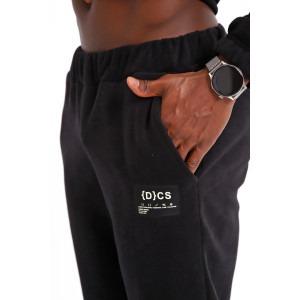 Костюм двойка мужской №062 флис (р-ры: 48-58) черный