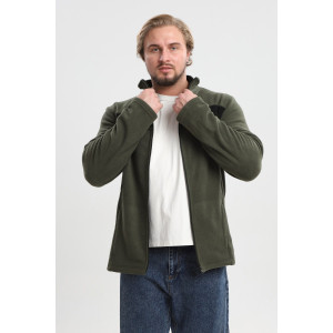 Джемпер мужской №23 флис (р-ры: 48-58) хаки