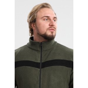 Джемпер мужской №23 флис (р-ры: 48-58) хаки