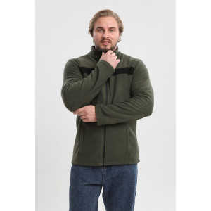 Джемпер мужской №23 флис (р-ры: 48-58) хаки