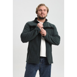 Джемпер мужской №23 флис (р-ры: 48-58) зеленый