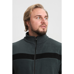 Джемпер мужской №23 флис (р-ры: 48-58) зеленый