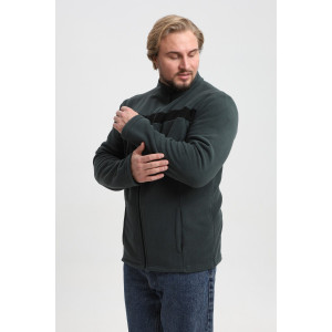 Джемпер мужской №23 флис (р-ры: 48-58) зеленый