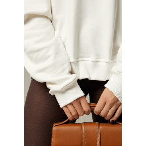 Свитшот женский "MANHATTAN" футер 2-х нитка (р-ры: 40-54) молочный