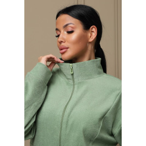 Костюм двойка женский КМБ01 махра (р-ры: 46-60) олива