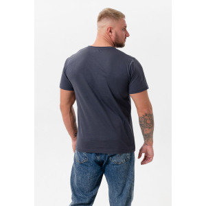 Футболка мужская №8471 кулирка (последний размер) белый, серый, темно-синий - набор 3 шт. 58