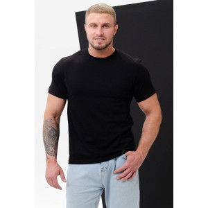Футболка мужская "Матвей" кулирка (последний размер) черный 66