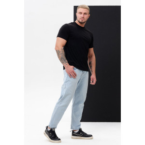 Футболка мужская "Матвей" кулирка (последний размер) черный 66