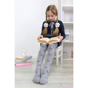 Колготки детские "Фелия" (последний размер) серый 122-128