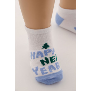 Носки детские стандарт "Сноу" (последний размер) - упаковка 3 пары голубой 10-12