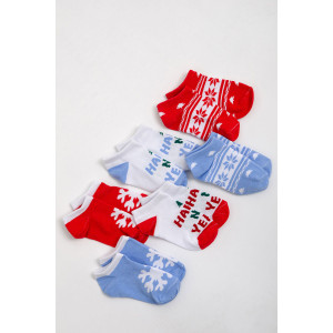 Носки детские стандарт "Сноу" (последний размер) - упаковка 3 пары голубой 10-12