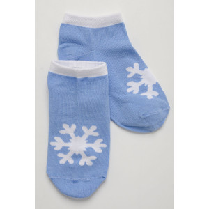 Носки детские стандарт "Сноу" (последний размер) - упаковка 3 пары голубой 10-12