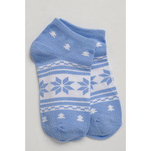 Носки детские стандарт "Сноу" (последний размер) - упаковка 3 пары голубой 10-12