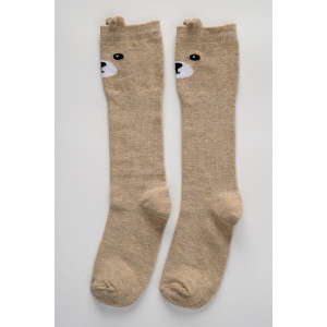 Гольфы детские "Мишка" (последний размер) - упаковка 1 пара бежевый 16-18