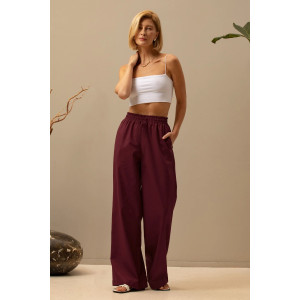 Брюки женские "Фантазия New" М-16БРЖ лён (р-ры: 44-56) марсала