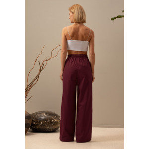 Брюки женские "Фантазия New" М-16БРЖ лён (р-ры: 44-56) марсала