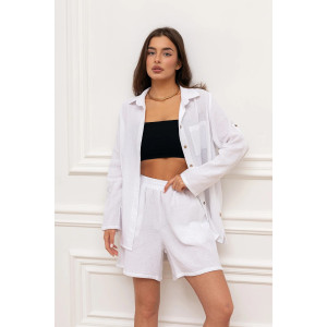 Костюм двойка женский "Муслин" М-133КП муслин (р-ры: 44-54) белый