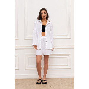 Костюм двойка женский "Муслин" М-133КП муслин (р-ры: 44-54) белый