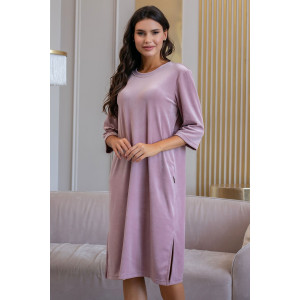Платье женское М-73ПЛ "Кэт" велюр (р-ры: 44-58) розовый