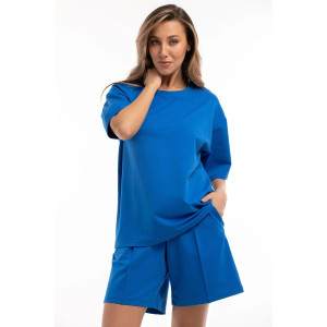 Костюм двойка женский "Карина 1" М-134КП кулирка (р-ры: 44-52) василек