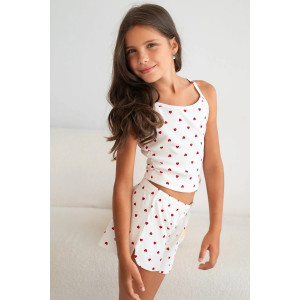 Костюм двойка детский "Нежность New" М-19КД лапша (р-ры: 32-40) молочный