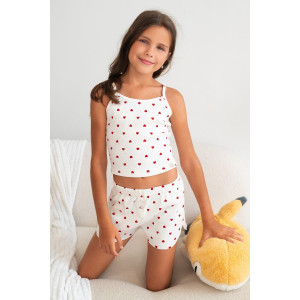 Костюм двойка детский "Нежность New" М-19КД лапша (р-ры: 32-40) молочный