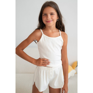 Костюм двойка детский "Нежность New" М-19КД лапша (р-ры: 32-40) молочный