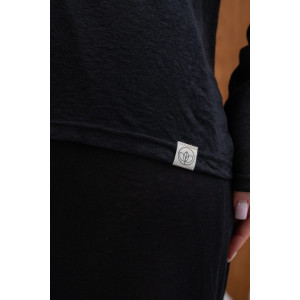 Костюм двойка женский "Флам с вискозой-1" М-298К флам с вискозой (р-ры: 40-54) черный