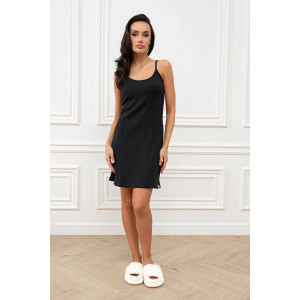 Сорочка женская "Нежность New" М-87Н лапша (р-ры: 42-50) черный