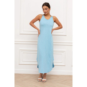 Сарафан женский "Флам" кулирка (р-ры: 42-50) голубой
