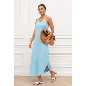 Сарафан женский "Флам" кулирка (р-ры: 42-50) голубой