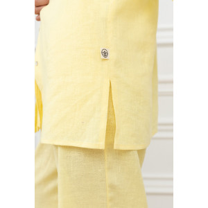 Рубашка женская "Лён" М-3РЖ-5 лён (р-ры: 42-52) желтый