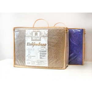 Плед велсофт премиум ФП-086V (последний размер) синий 150х200