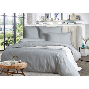 Постельное белье полисатин ПСГ-210 (последний размер) серый 1.5-сп. 